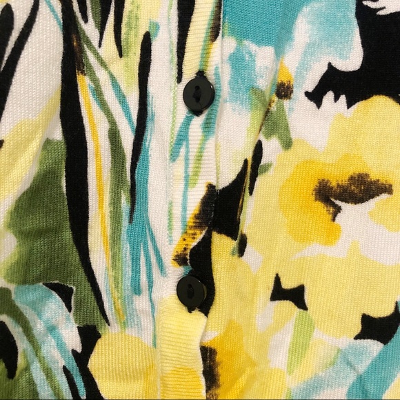 NWOT Joseph A. floral button cardigan - Picture 6 of 8